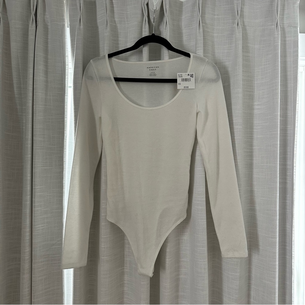American Eagle Outfitters Cream Long Sleeve Top